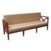 3-Seater Wooden Sofa, outdoor sofa