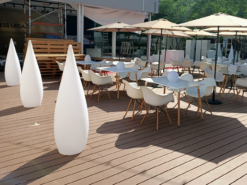 Tower Light, Outdoor Table, Round LED Light