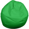 green bean bag, low seating, outdoor seating