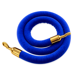 Kelly Blue Rope for Gold Stanchion Pole