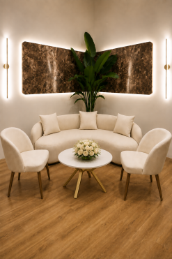 beige furniture on rental in Dubai, Abu Dhabi, UAE