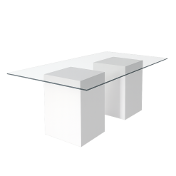 Le Minou Dash Glass Dining Table