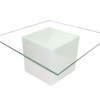 Wood and Glass Coffee Table