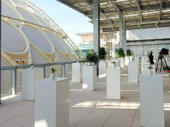 White Cocktail Table, White High Table