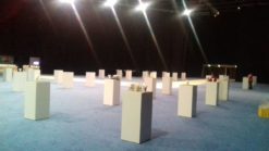 Square High Table, Square Cocktail Table