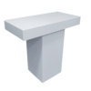 Rectangular Wooden High Table