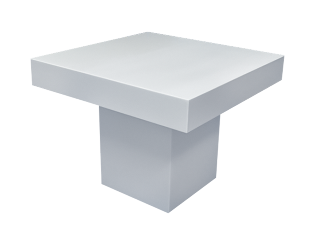 Square White Dining Table Rental in Dubai, Abu Dhabi, UAE