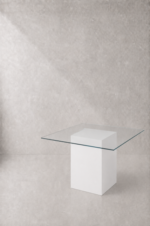 Le Minou Square Glass Dining Table - Image 2