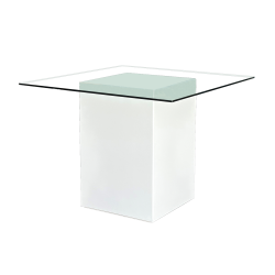 Le Minou Square Glass Dining Table
