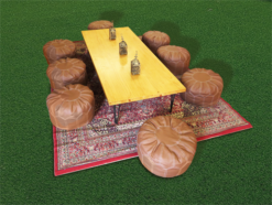 low seating moroccan pouffe