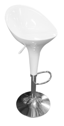 Acrylic Bar Chair, White Bar Chair, White Bar Stool