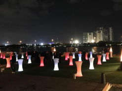 Round LED Cocktail Table