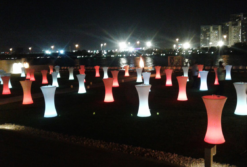 Round LED Cocktail Table
