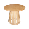 Round Wooden Side Table, Round wooden coffee table