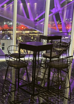 Black Cocktail Table, Black HIgh Table, Black Cocktail Chair, Black High Chair