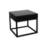 Square Black Side Table
