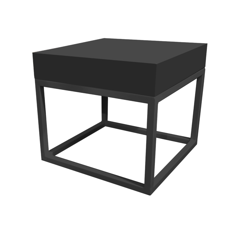 Black Coffee Table Rental for events in Dubai, Abu Dhabi, UAE.