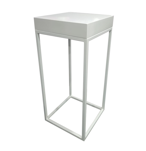white high table