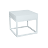 White Square Side Table