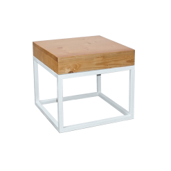Square Rustic Side Table