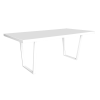 Rectangular Dining Table, White Wooden Dining Table