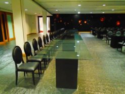Rectangular Glass Dining Table, Black Dining Table, Black Dining Chair