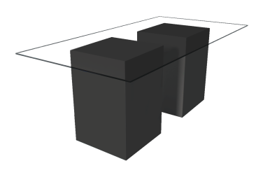 Midnight Dash Glass Dining Table