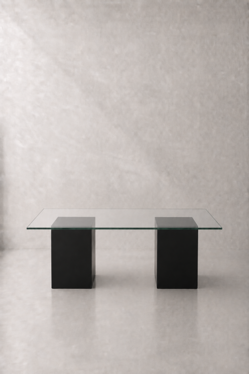 Midnight Dash Glass Dining Table - Image 2