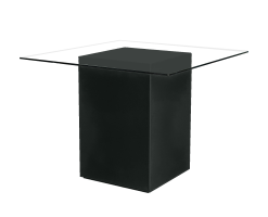 Midnight Square Glass Dining Table