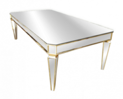 mirror table, dining table, wedding table