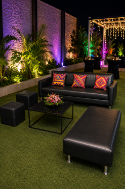 black coffee table rental in Dubai, Abu Dhabi, UAE