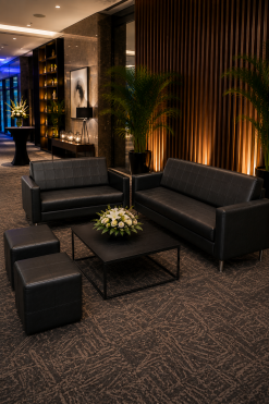black coffee table rental in Dubai, Abu Dhabi, UAE
