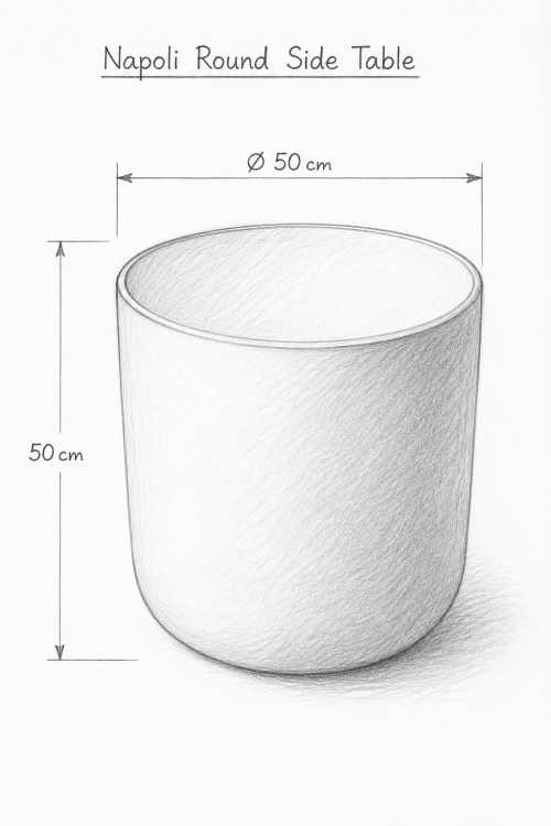 Napoli Round Side Table - Image 3
