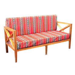 Norfolk Arabic 2-Seater Wooden Sofa