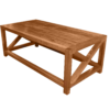 Outdoor Wooden Coffee Table, rustic center table