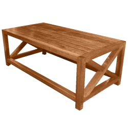 Norfolk Outdoor Wooden Coffee Table