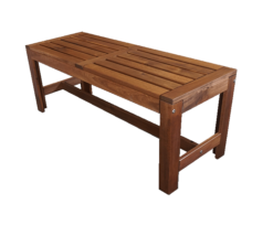 wooden rustic bench, outdoor bench