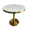 Marble Round Dining Table, Gold Dining Table, VIP dining table