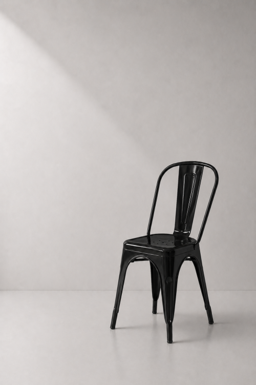 Pauchard Metal Chair - Black - Image 2