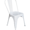 White Metal Chair, White Tolix Chair