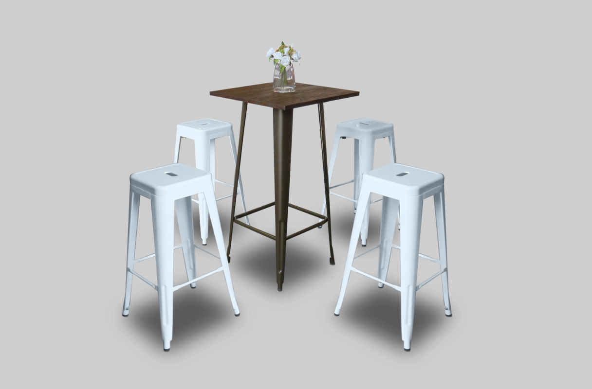 Rustic Outdoor High Table Rental in Dubai, Abu Dhabi, UAE