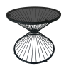 Black Round Coffee Table, wire coffee table