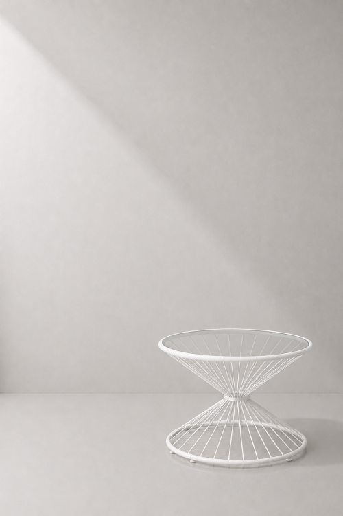 Polaris White Wire Coffee Table - Image 2