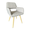Gray Exhibition Chair, Gray Armchair
