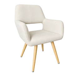 Beige Audience Chair, Beige Armchair