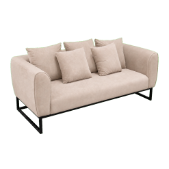 Ritz beige velvet 2-seater sofa rental in Dubai and Abu Dhabi UAE Image Title