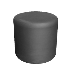 Roma Round Pouffe - Black