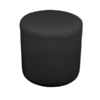 Black Round Pouffe, Round Pouffe