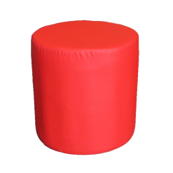 Roma Round Pouffe - Red
