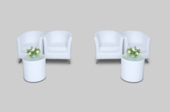 Roma Round Table, Bucket Chair
